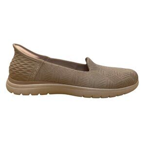 Skechers Women’s Taupe Slip-Ins Air-Cooled Memory Foam Flat Sneakers Size 11